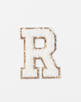 R - Letter Patch White