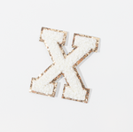 X - Letter Patch White