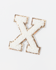 X - Letter Patch White