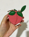 Peach Coin Pouch / Bag Charm