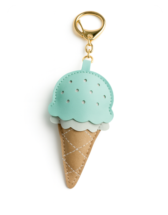 Ice Cream Keychain / Bag Charm