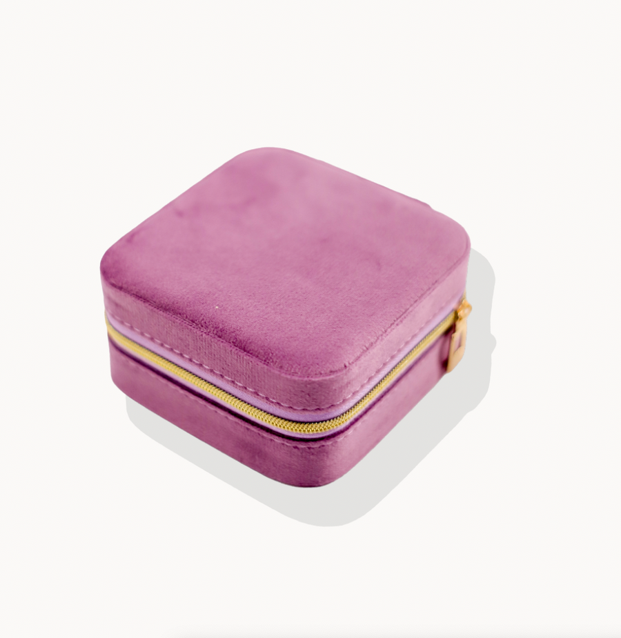 Luxe Grape Velvet Jewellery Case
