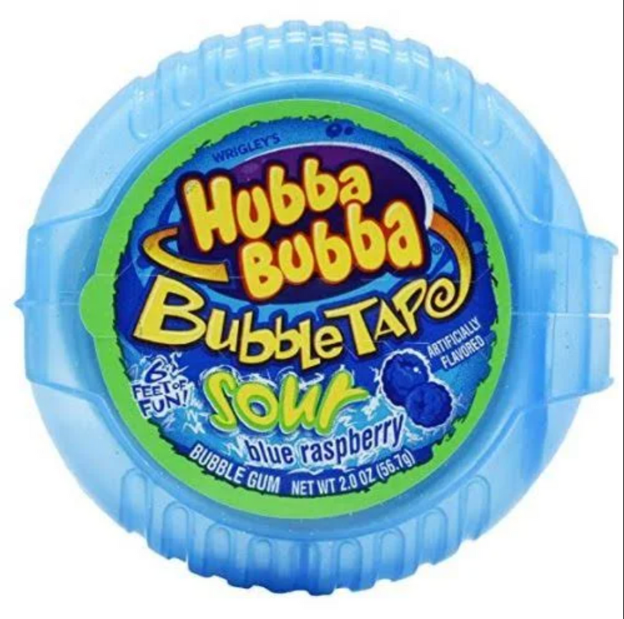 Hubba Bubba Tape Sour Blue Raspberry