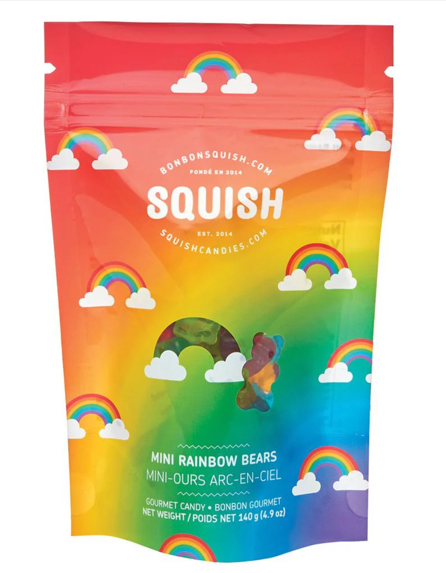 Squish Candy, Mini Rainbow Bears