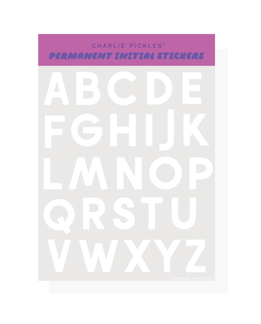 UV Sticker Sheet, Full Alphabet