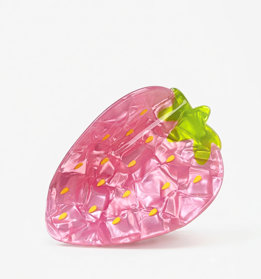 Strawberry Acetate Hair Claw
