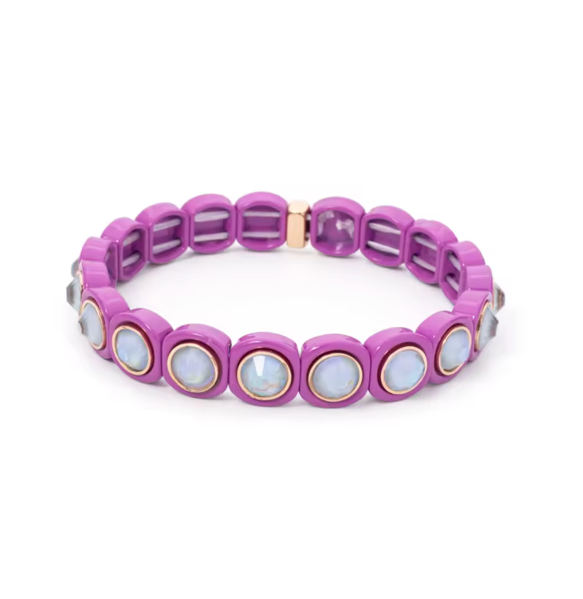 Enamel Bracelet, Grape Soda
