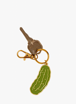 Enamel Keychain & Bag Charm—Pickle (Veggie, Foodie, Summer)