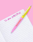 Stupendous Pen with pink ink