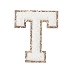 T - Letter Patch White