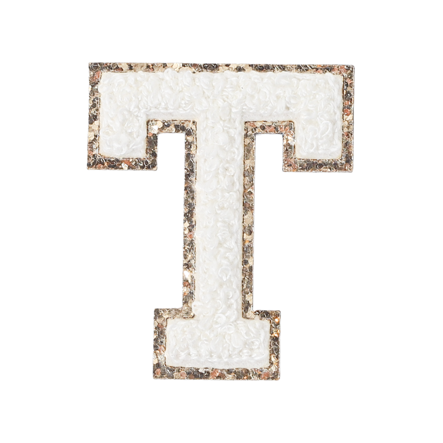 T - Letter Patch White