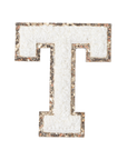 T - Letter Patch White