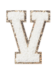 V - Letter Patch White