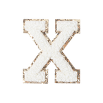 X - Letter Patch White