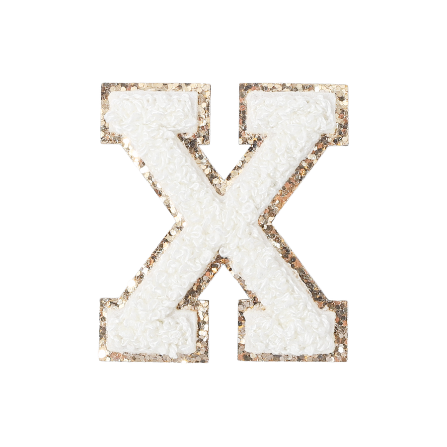X - Letter Patch White