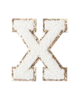 X - Letter Patch White