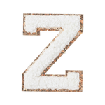 Z - Letter Patch White