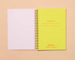 Letterpress A5 Lined Spiral Notebook—Pickles