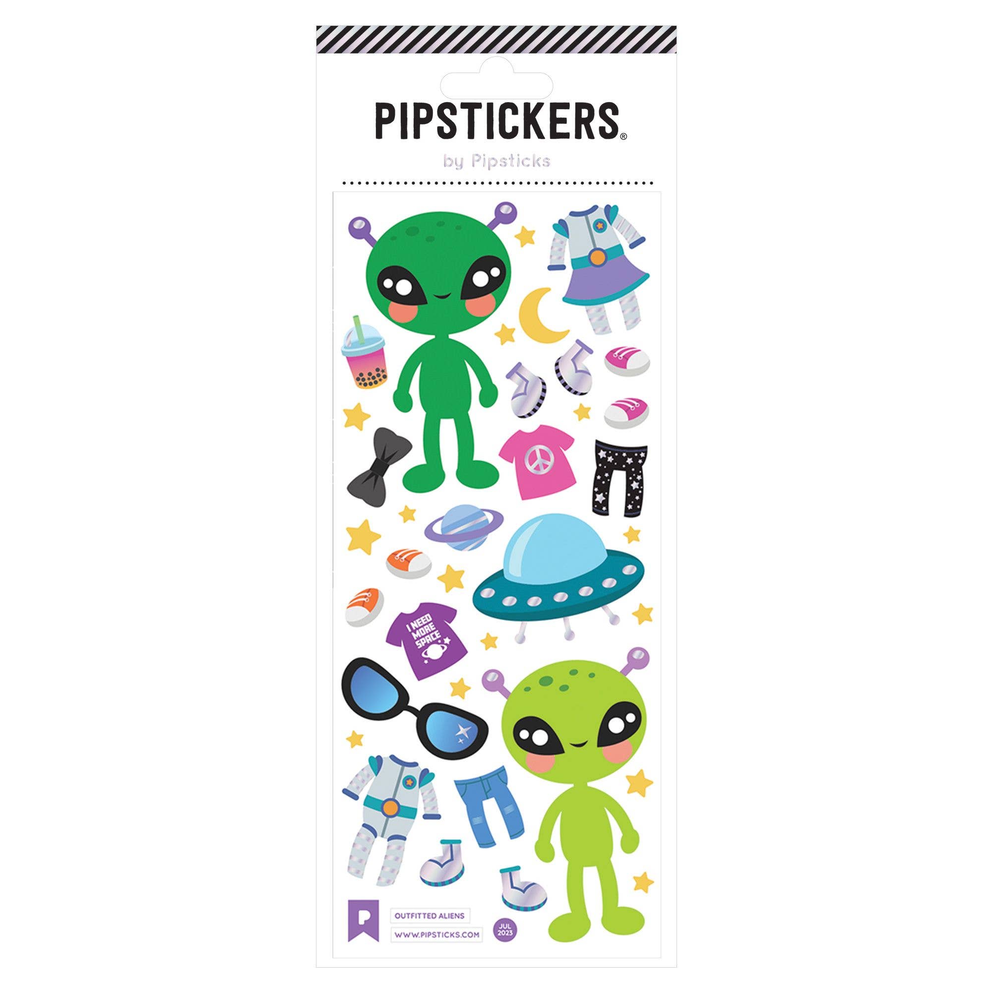 Outfitted Aliens Stickers