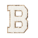 B - Letter Patch White
