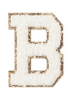 B - Letter Patch White