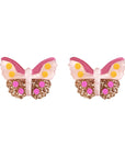 Butterfly Stud Earrings in Glitter