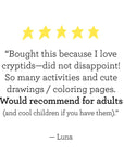 Legendary Monsters CRYPTIDS Coloring, Activity, Jokes + MORE