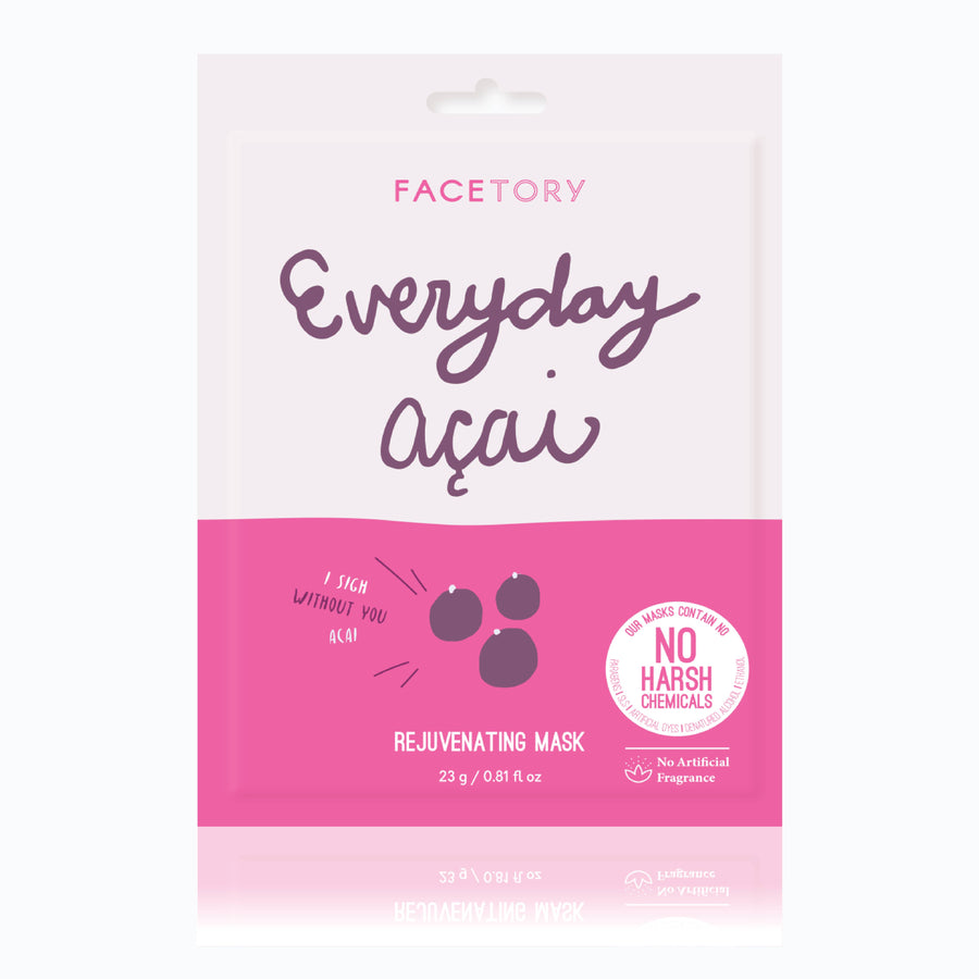 Face Mask - Korean Beauty - Rejuvenating - Everyday - Acai