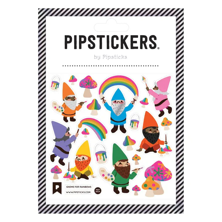 Colourful gnome stickers