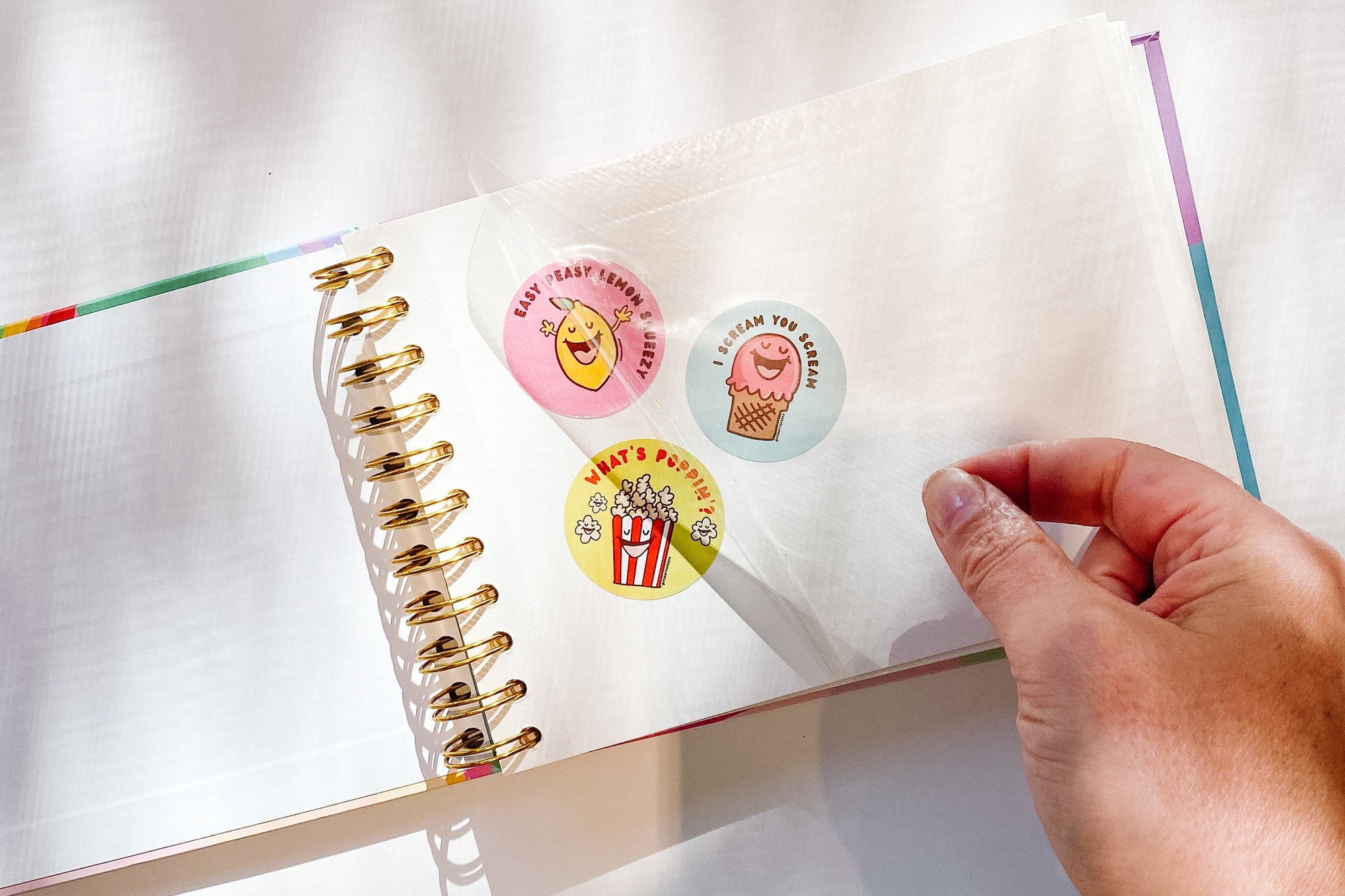 Hardcover Retro Style Sticker Book