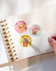 Hardcover Retro Style Sticker Book