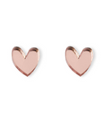 Heart Stud Earrings (Various Colours)