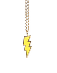 Lightning Bolt Pendant Necklace, 14k Gold Plated