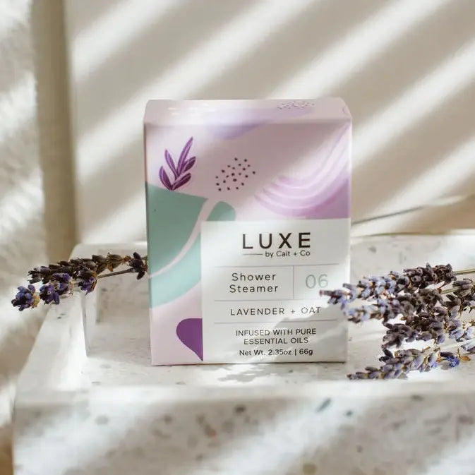 LUXE SHOWER STEAMER LAVENDER+OAT