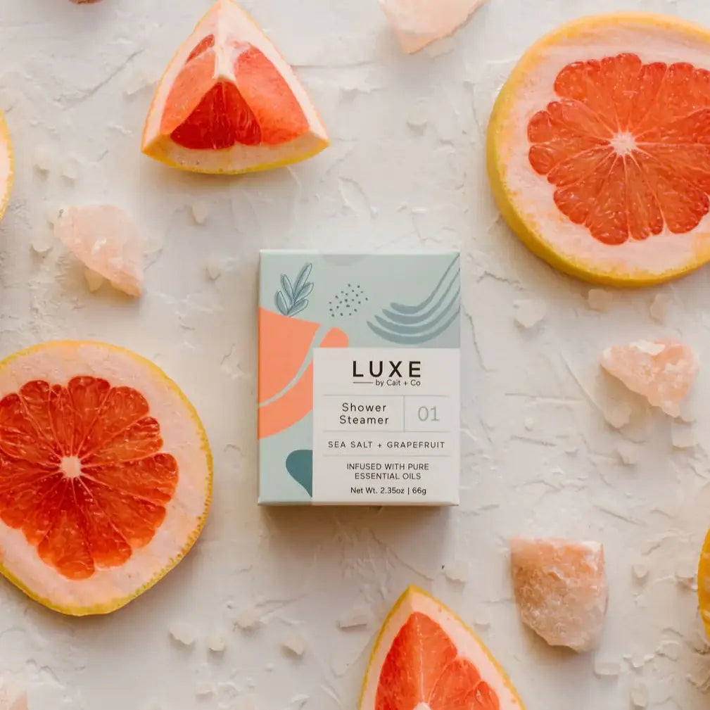 LUXE SHOWER STEAMER SEA SALT+GRAPEFRUIT