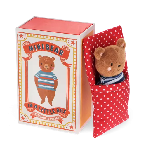 Mini bear in a little box