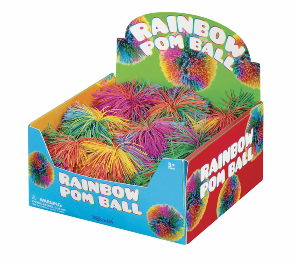 Rainbow Pom Ball in Box