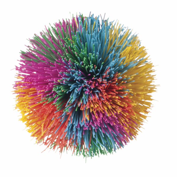 Rainbow Pom Ball