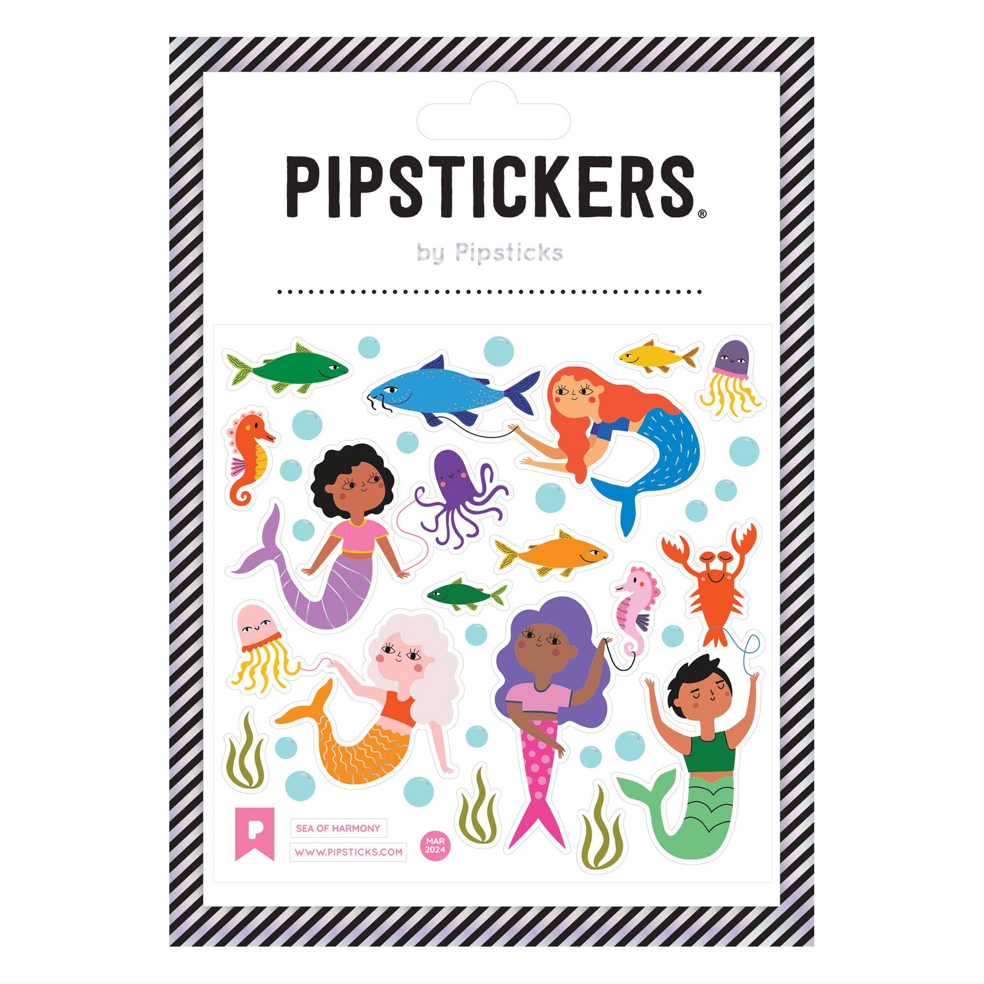 Colourful mermaid stickers