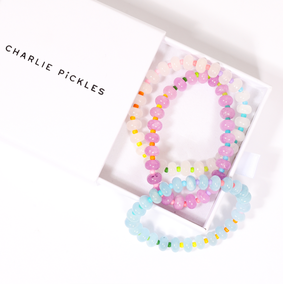 Stone Beads Bracelets, Rainbow