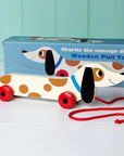 Wooden pull toy - Charlie the Sausage Dog