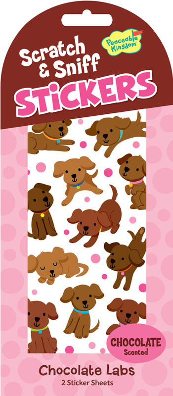 Chocolate Labs, Scratch &amp; Sniff Stickers