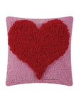 Looped Heart Hook Pillow