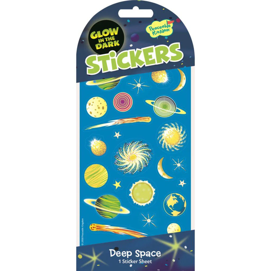Deep Space Glow-In-The-Dark Stickers|Peaceable Kingdom