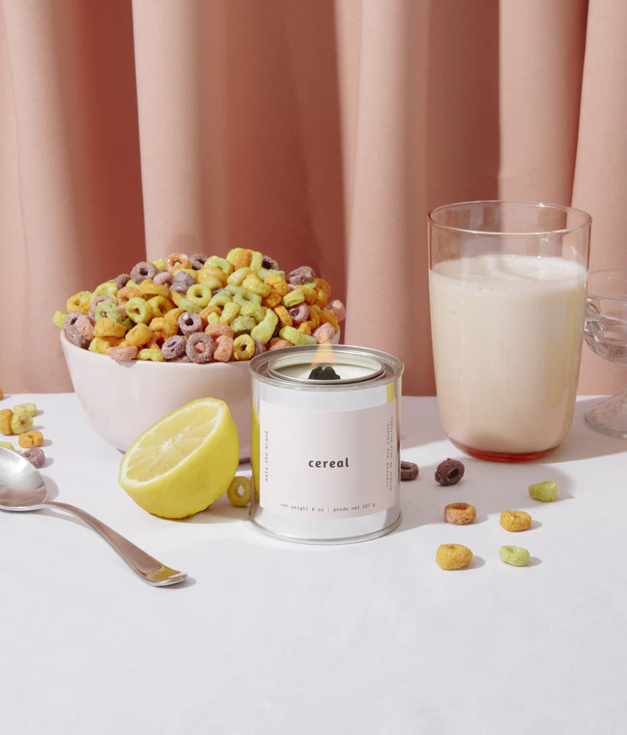 Cereal Candle with Cereal