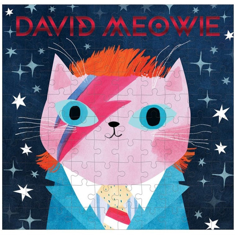 David Meowie Music Cats 100 Piece Puzzle