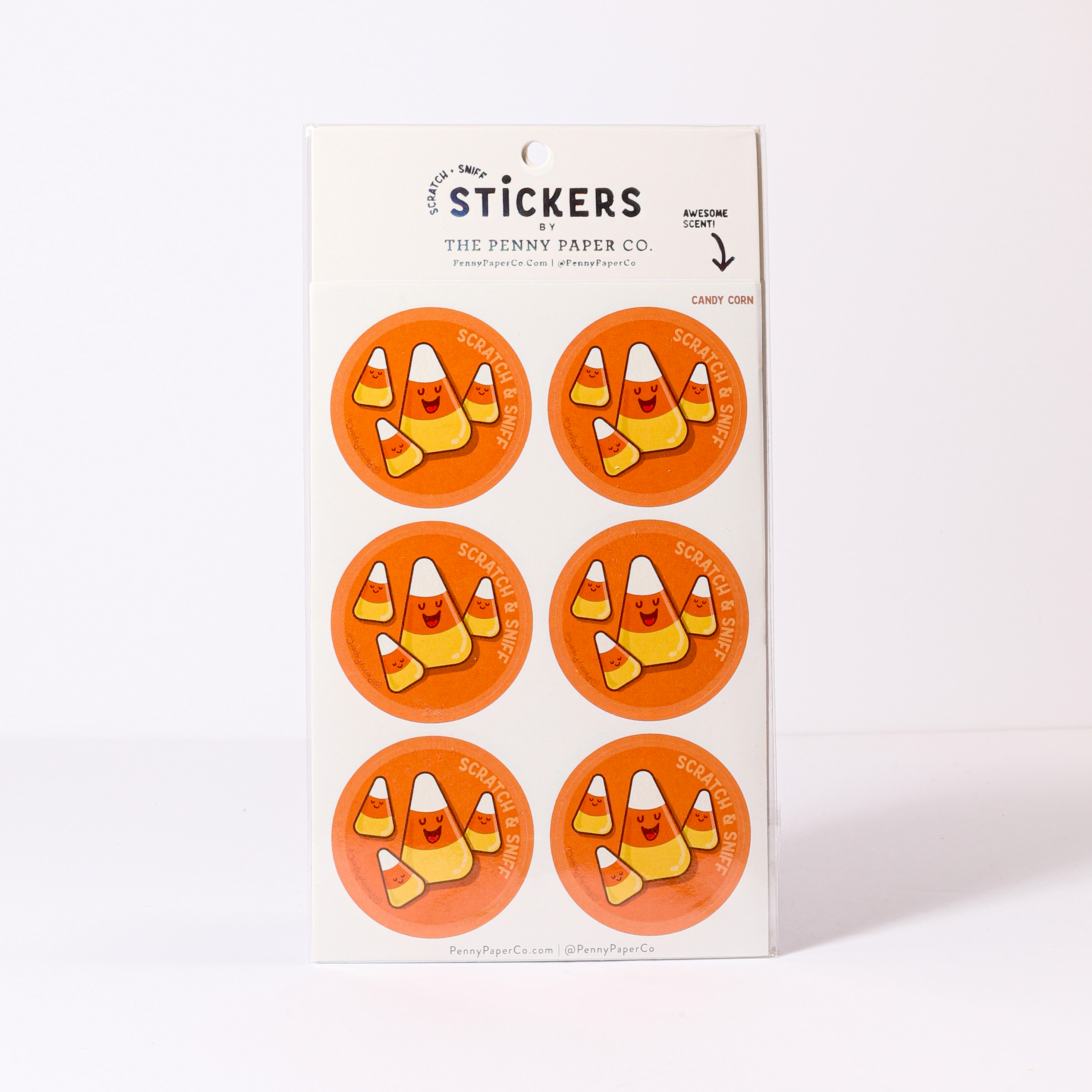 Candy Corn, Scented Scratch and Sniff Stickers