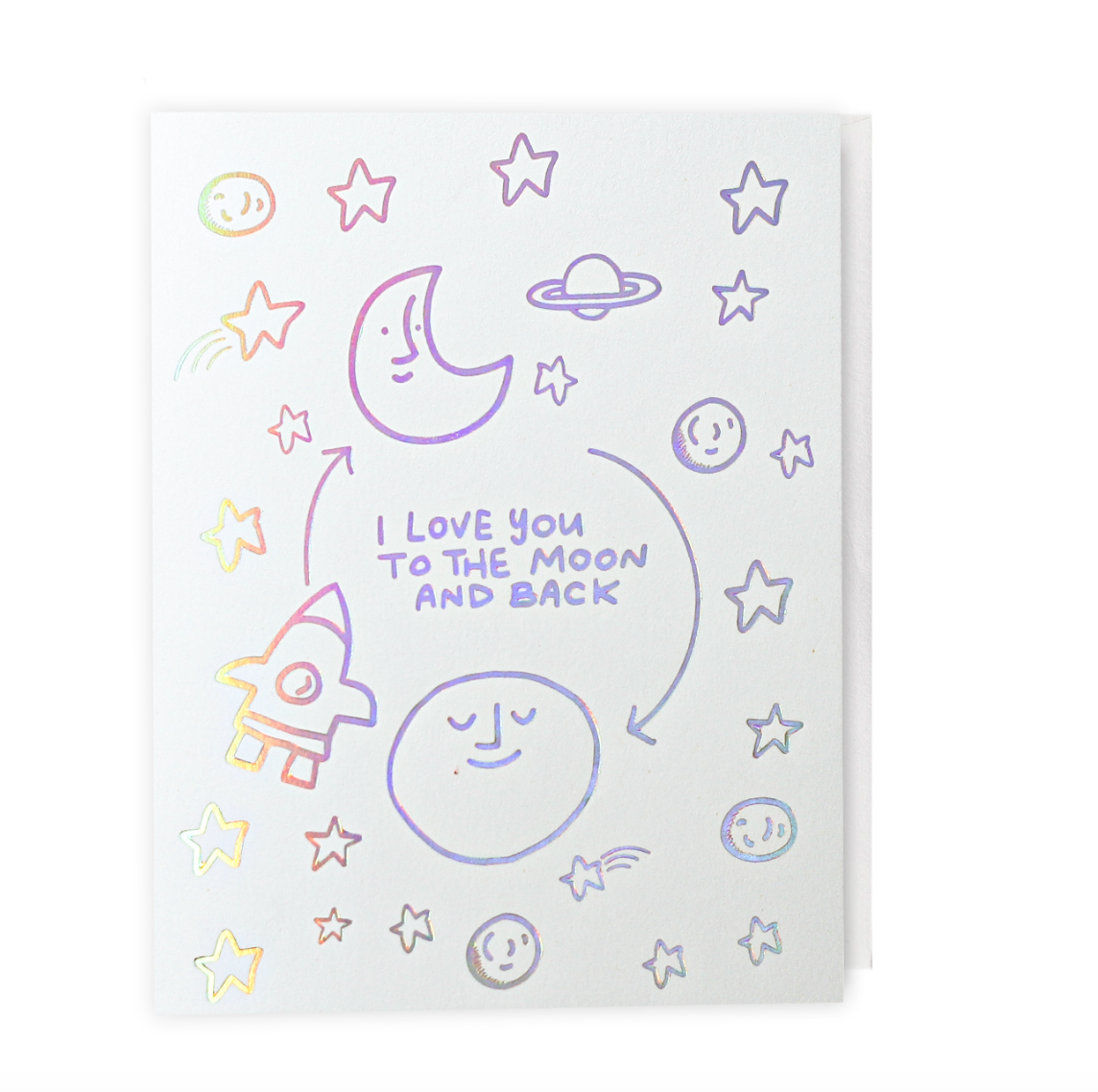 Love You To The Moon And Back, Greeting Card