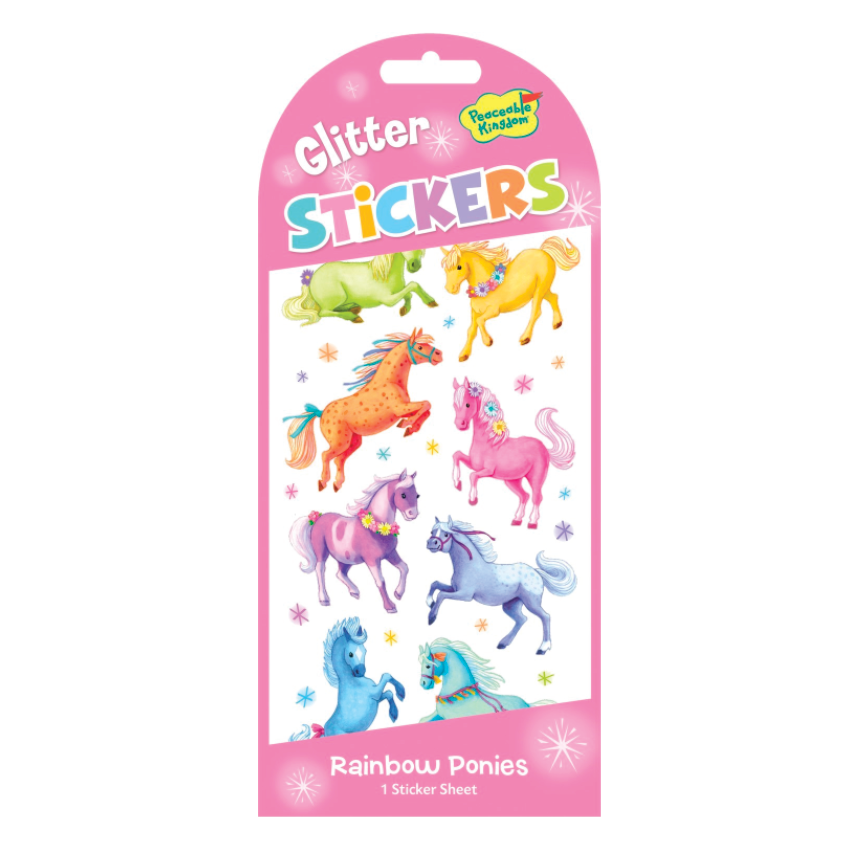 Glitter Ponies Stickers