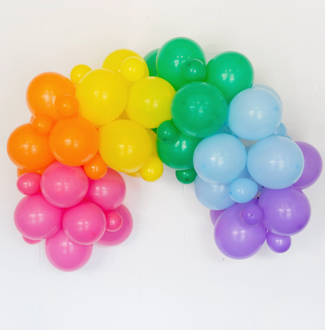 Rainbow Balloon Arch Kit - 60 Balloons